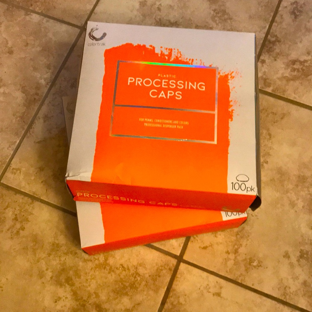 Brand New box of 100 plastic processing caps